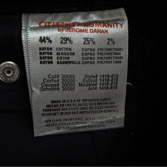 Citizens Of Humanity Rocket Slick High-Rise Skinny Coated Jeans Pants Size 26 - Picture 9 of 9